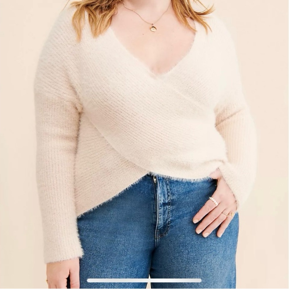 Brand new, never worn Anthropologie cross front sweater